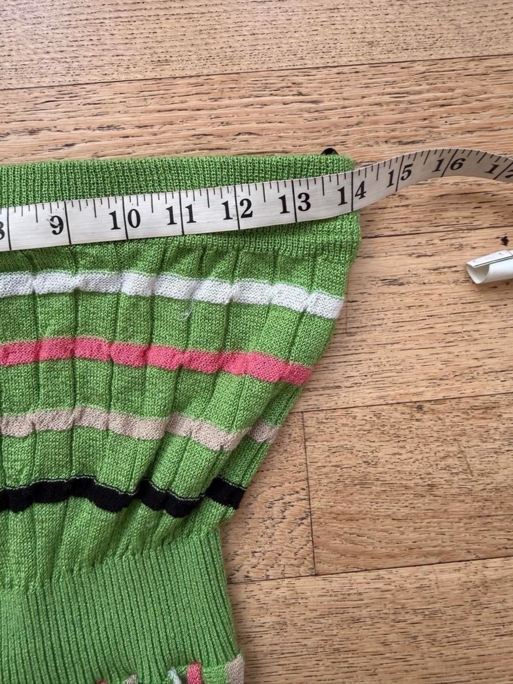 Y2K Bebe Green Strapless Knit Mini Dress Indie Sleaze Mcbling - Picture 5 of 6